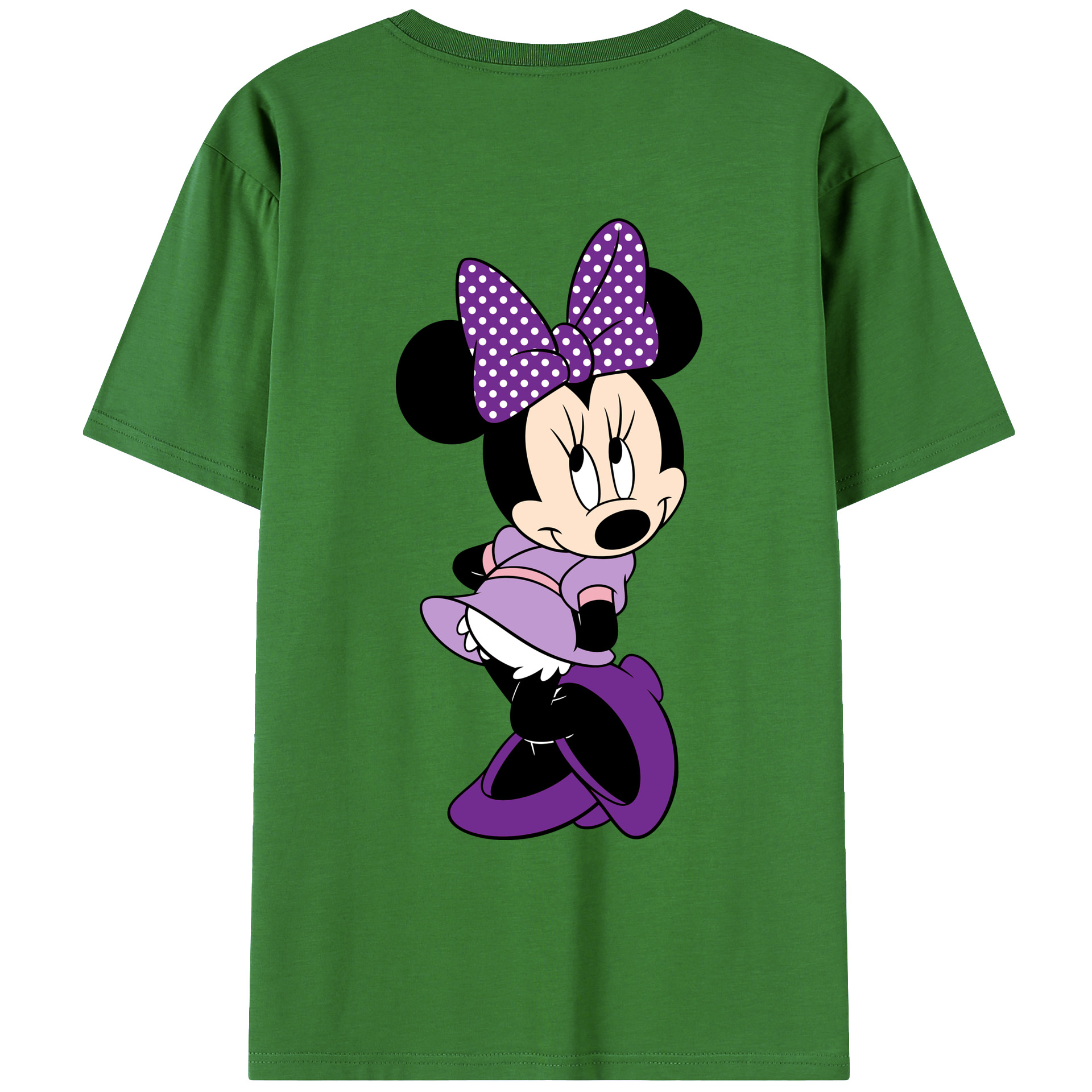 （画像用） ミッキーマウス Mickey Mouse レディース半袖Tシャツ(バックプリント)
